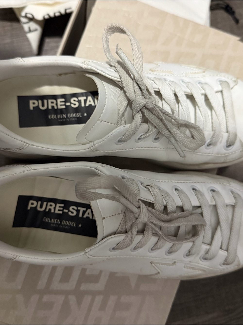 Authentic Golden Goose White Leather womens Sneakers - Picture 2 of 5
